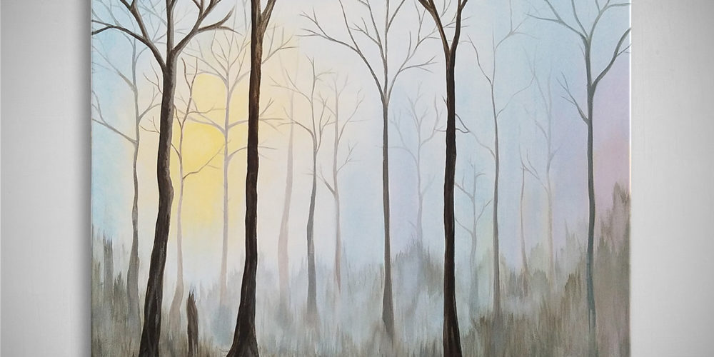 Finding the Light: Acrylic painting on canvas 24"x30"